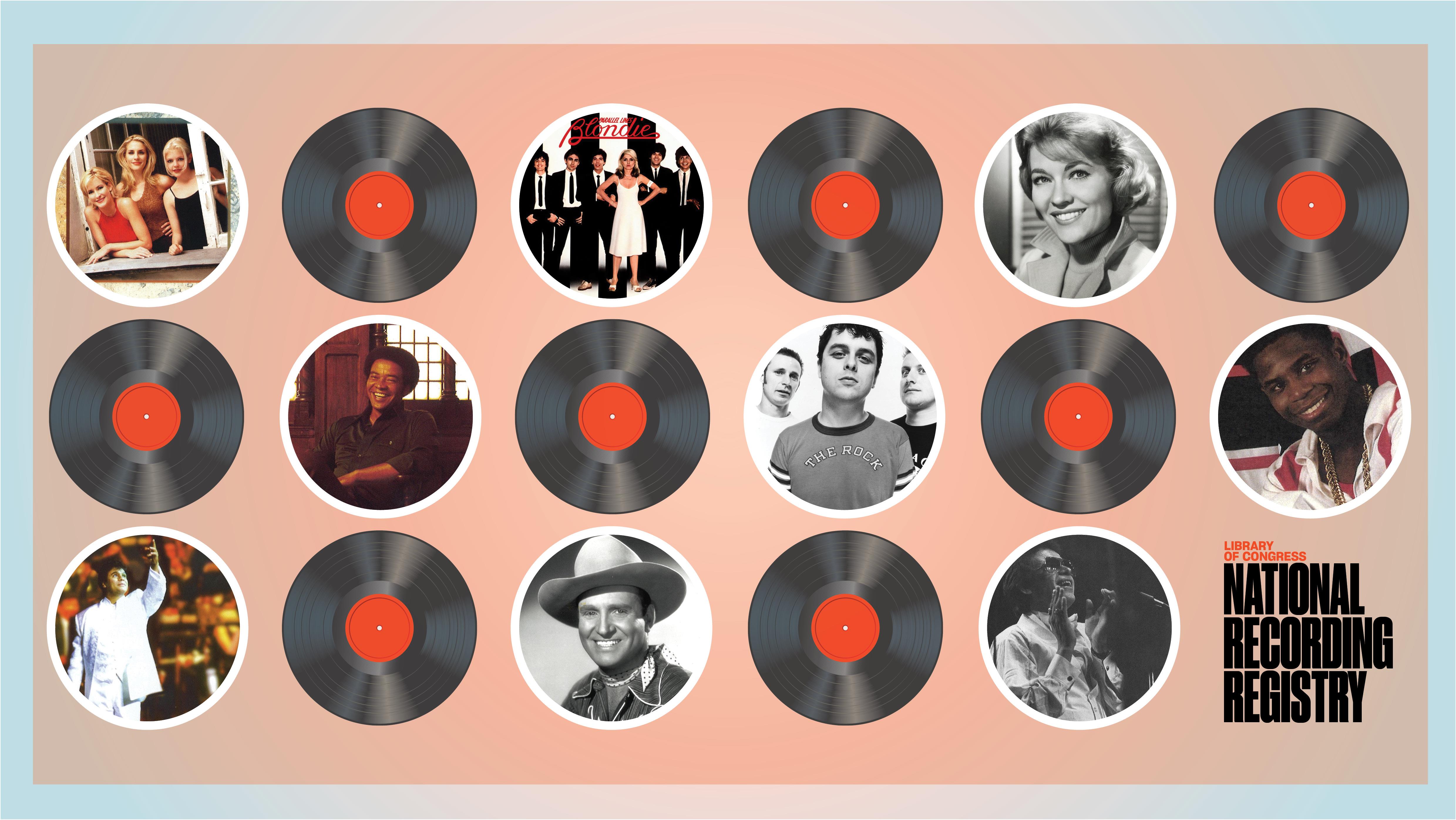National Recording Registry 2024 Inductees Announced. Press graphic by the Library of Congress.